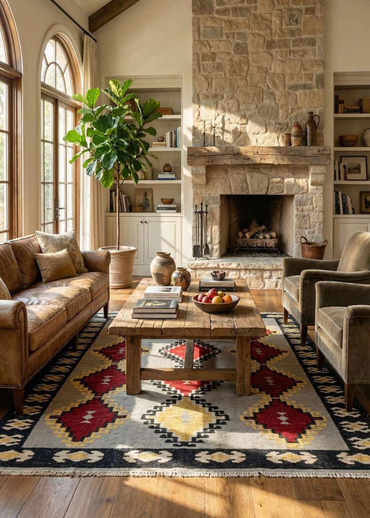8' 2 x 10' 5 Hand Knotted Oushak Wool Rug