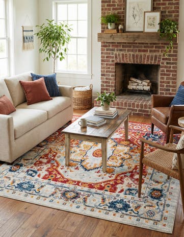7' 10 x 7' 10 Madeline Vintage Square Rug