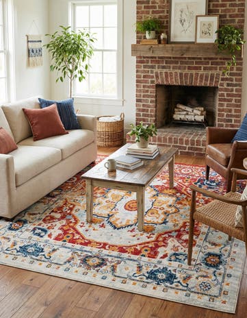 7' 10 x 7' 10 Madeline Vintage Square Rug