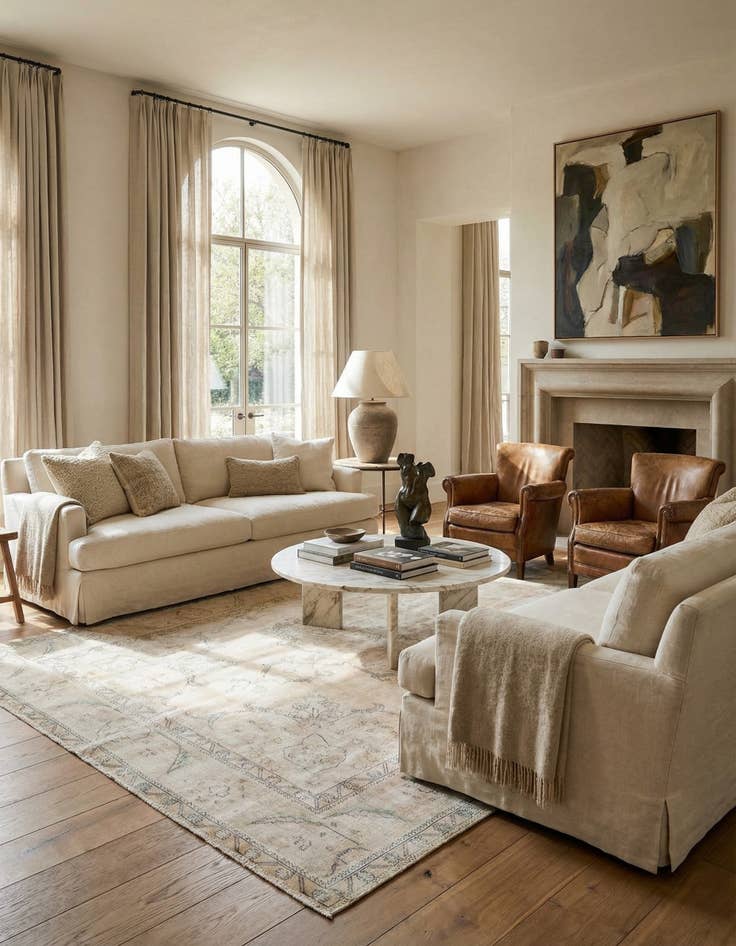 Detail image of  7' 8 x 11' 3  Hand Knotted Ultra Vintage Persian Wool Rug