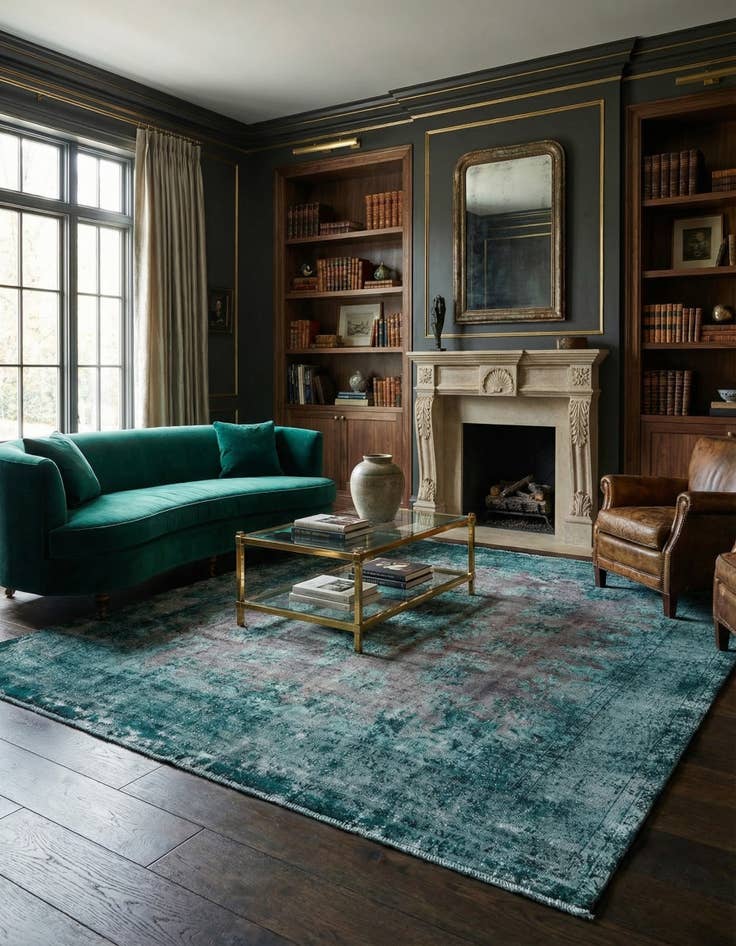 Detail image of 9' 7 x 12' 9 Vintage Royal Wool Rug