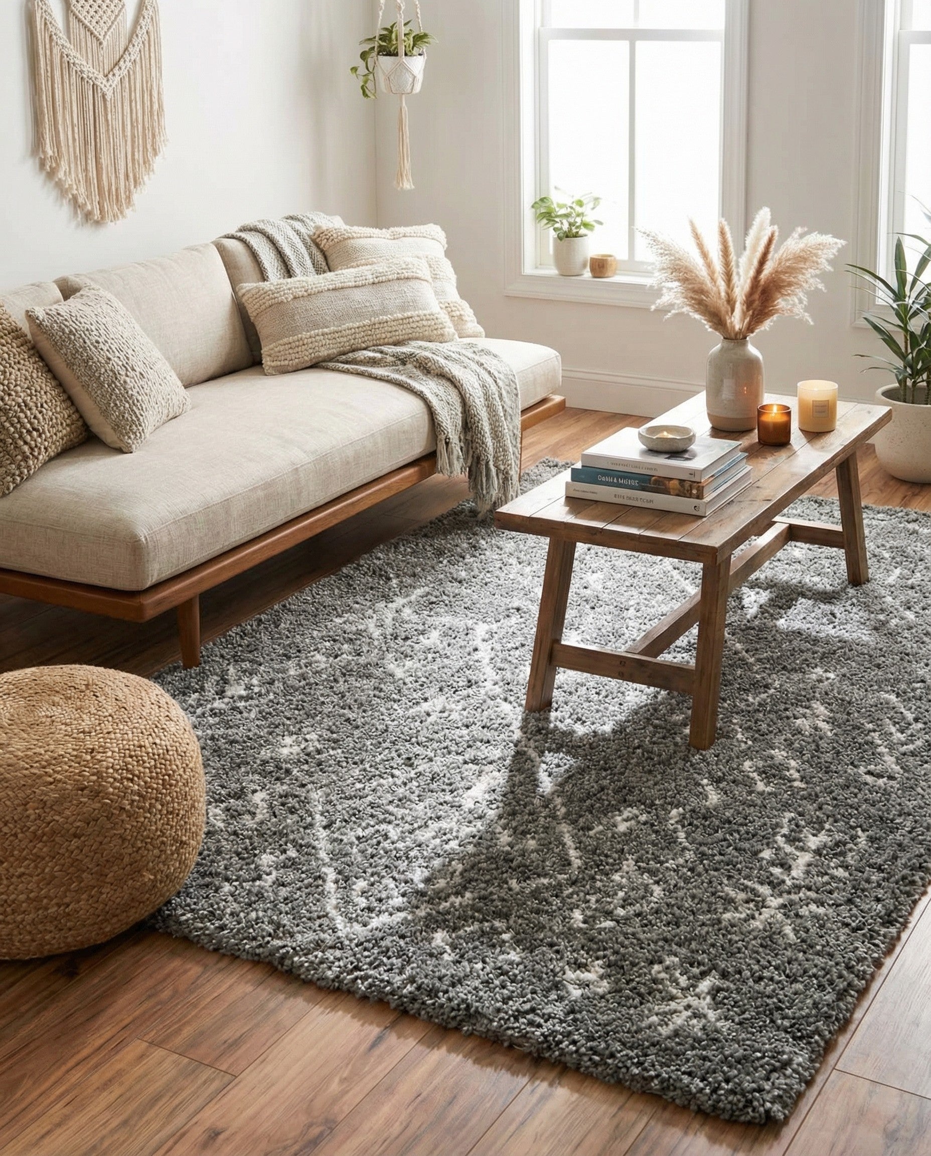  5' x 8' Moroccan Shag Rug