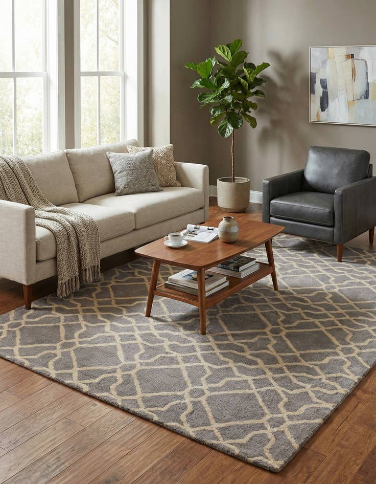 Detail image of 5' x 8' Luna Wool Rug