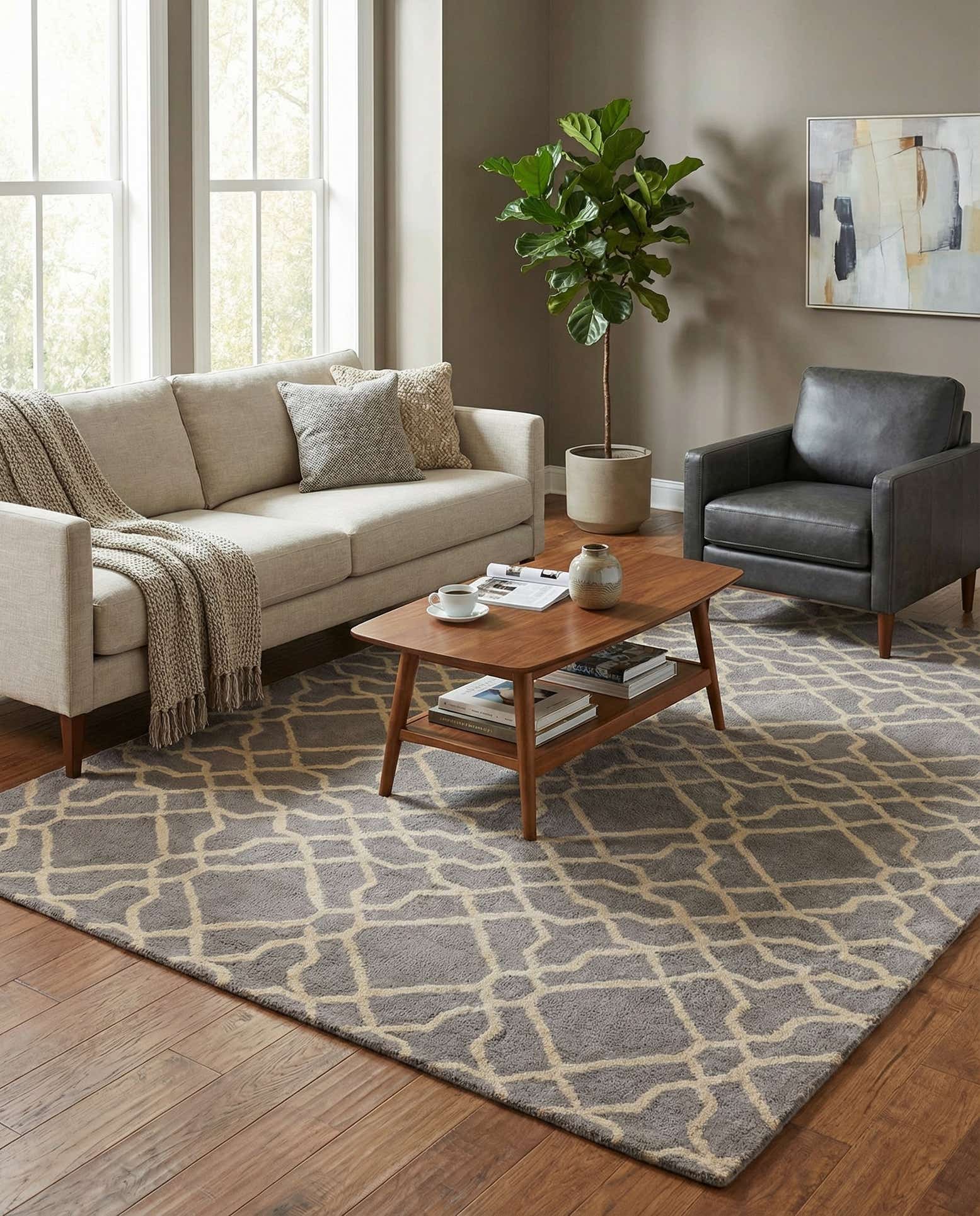 5' x 8' Luna Wool Rug