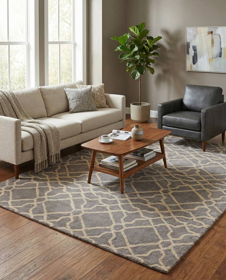 Detail image of 5' x 8' Luna Wool Rug