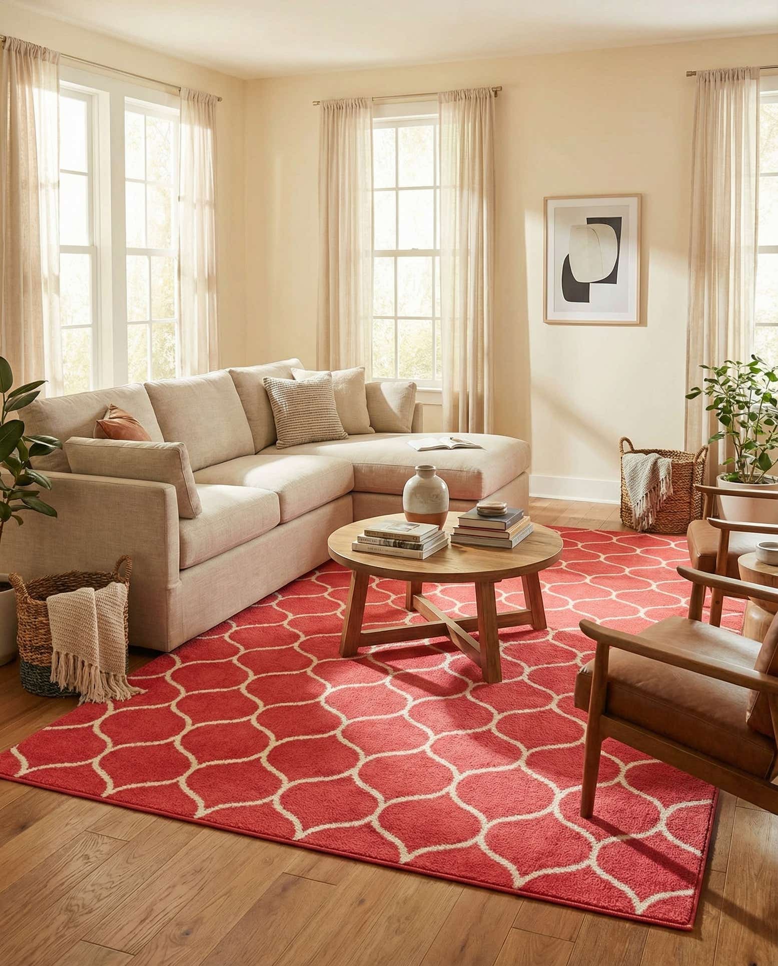 10' x 14' Lattice Frieze Rug