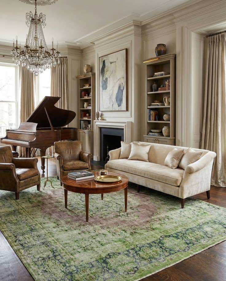 Detail image of 9' 4 x 12' 4 Vintage Royal Wool Rug