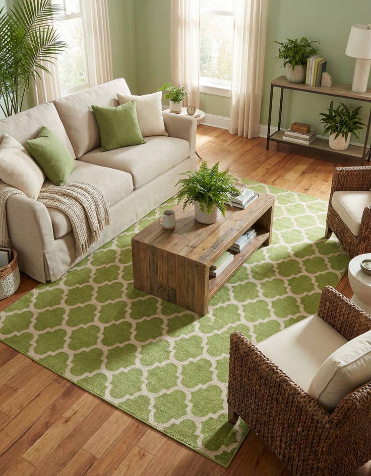 Detail image of  10' x 13' Lattice Rug