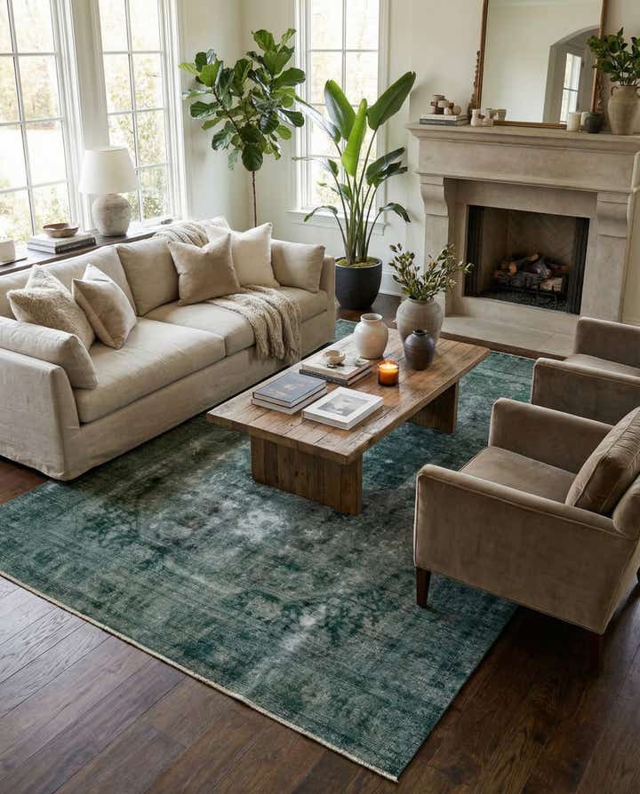 8' x 11' 6 Hand Knotted Ultra Vintage Persian Wool Rug