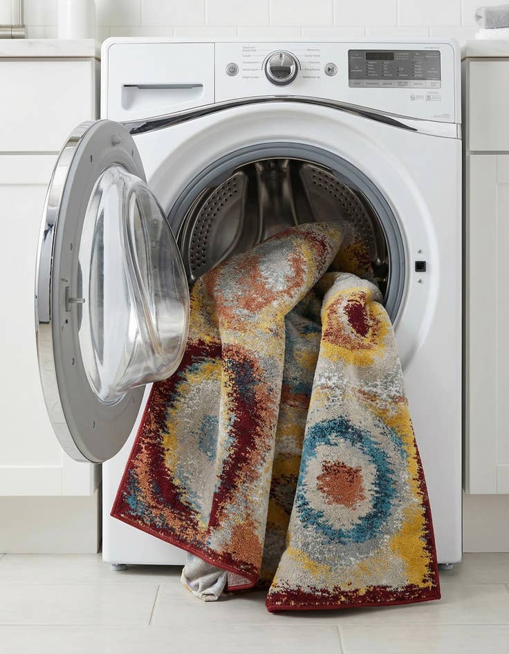 Detail image of  5' 3 x 8' Kamala Washable Rug