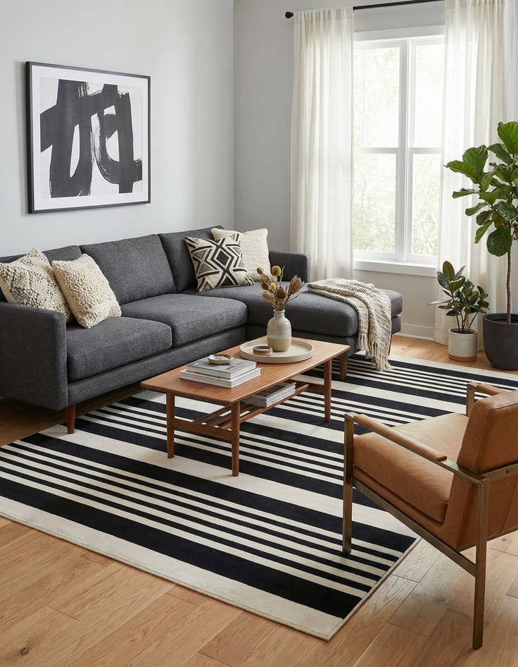 Detail image of 6' 4 x 9' Milano Rug