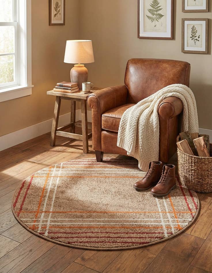 Detail image of 3' x 3' Harvest Round Rug