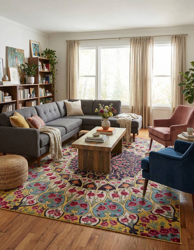 Detail image of 10' 6 x 16' 5  Washable Arte Rug