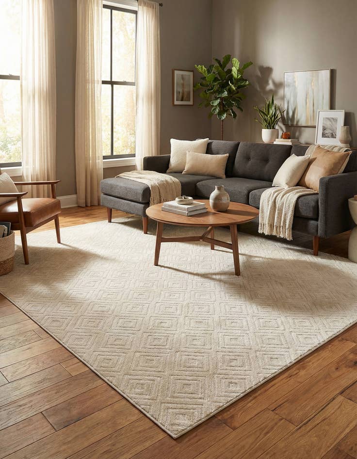 Detail image of  10' x 10'  Washable Sabrina Soto Indoor / Outdoor Square Rug