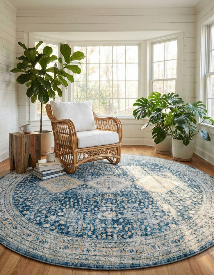 Detail image of 10' 2 x 10' 2 Newport Round Rug