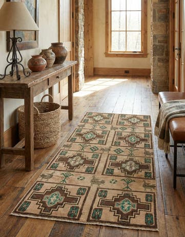 3' 3 x 7' 1 Hamedan Runner Rug