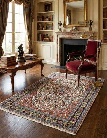 3' 7 x 5' 6 Kashan Rug