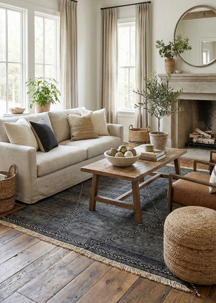 5' 10 x 9' 3 Hand Knotted Darya Wool Rug