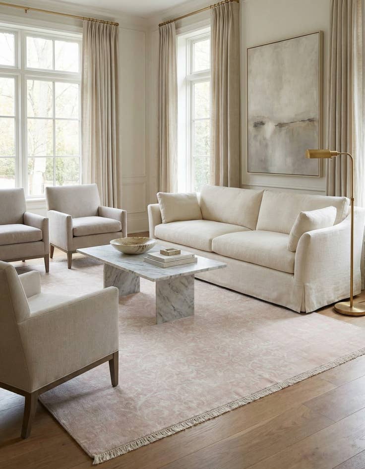 Detail image of  6' 7 x 9' 9  Hand Knotted Darya Wool Rug