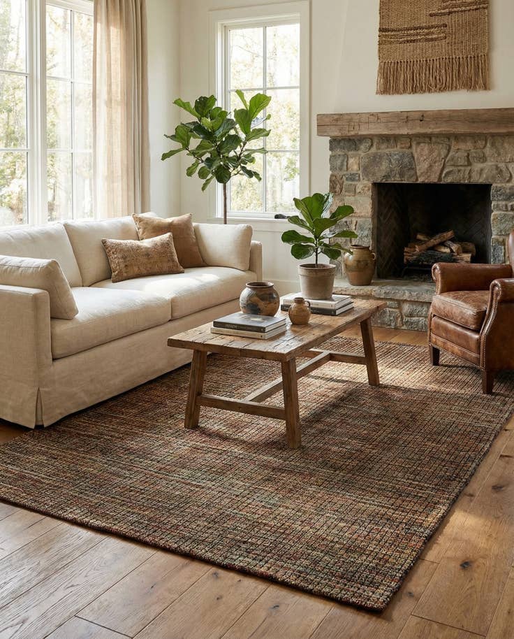 Detail image of 5' 5 x 7' 10 Hand Knotted Darya Wool Rug