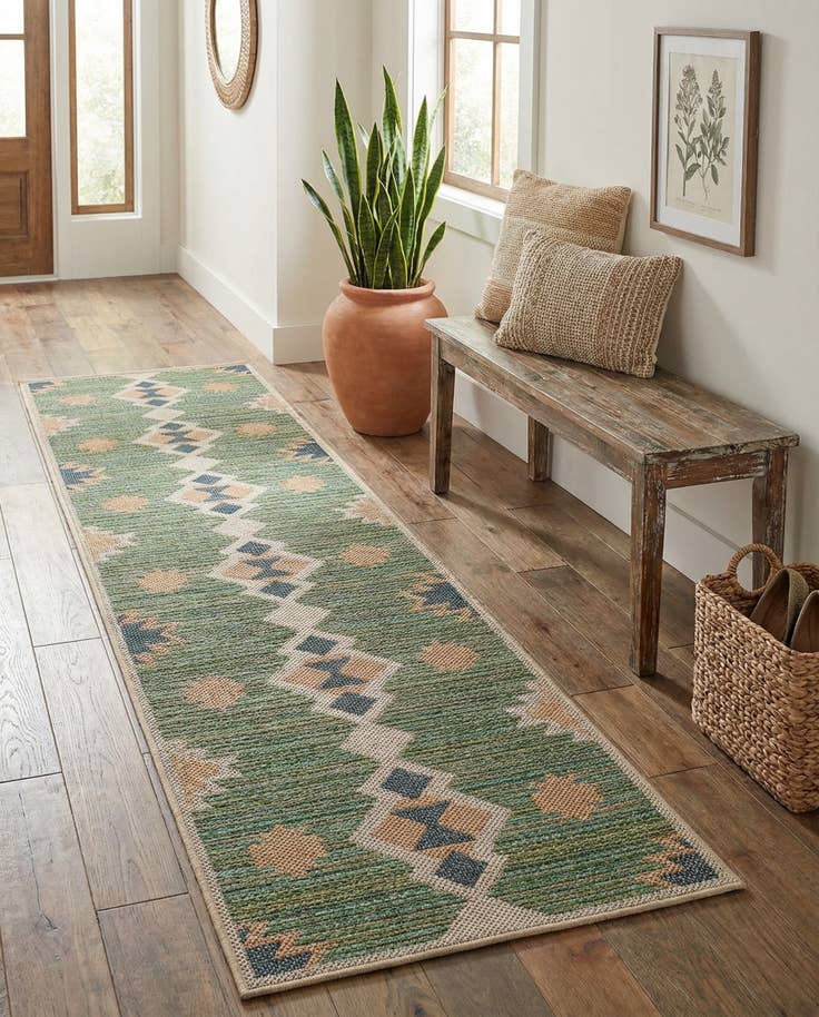 Detail image of 2' 7 x 10' Easy-Clean Baja Indoor / Outdoor Runner Rug