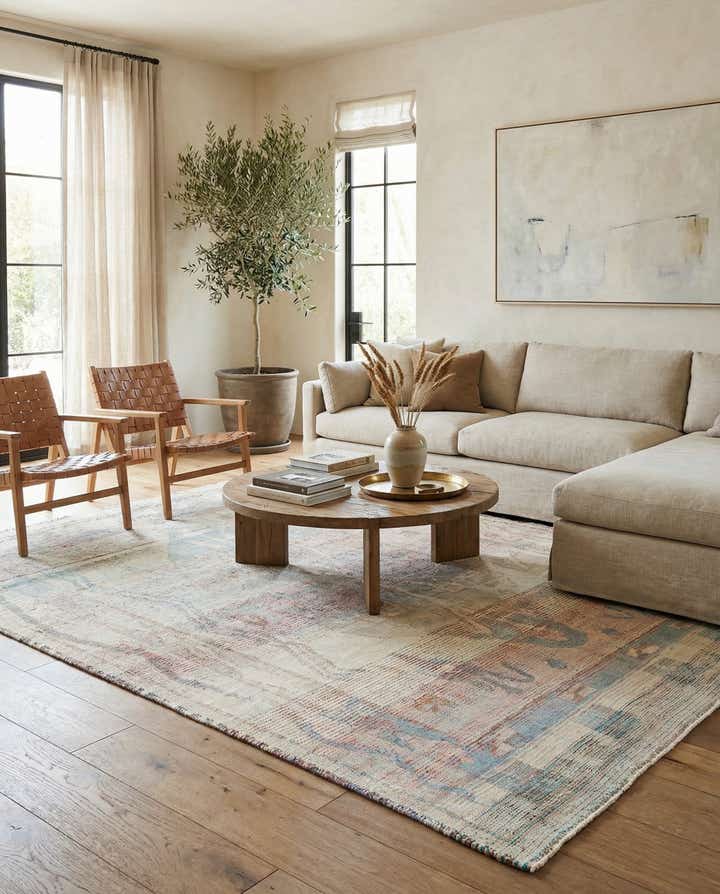 8' 9 x 11' 5 Hand Knotted Moroccan Wool Rug