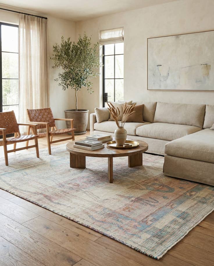 Detail image of 8' 9 x 11' 5 Hand Knotted Moroccan Wool Rug