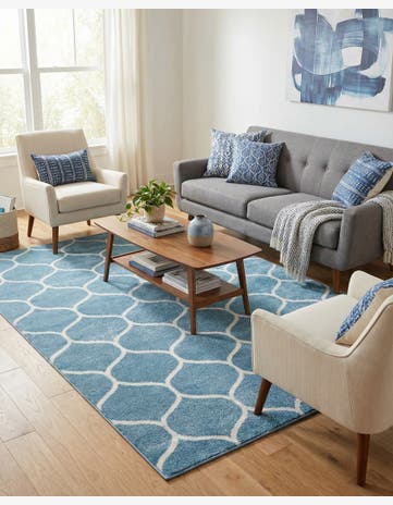 7' x 10' Trellis Frieze Rug