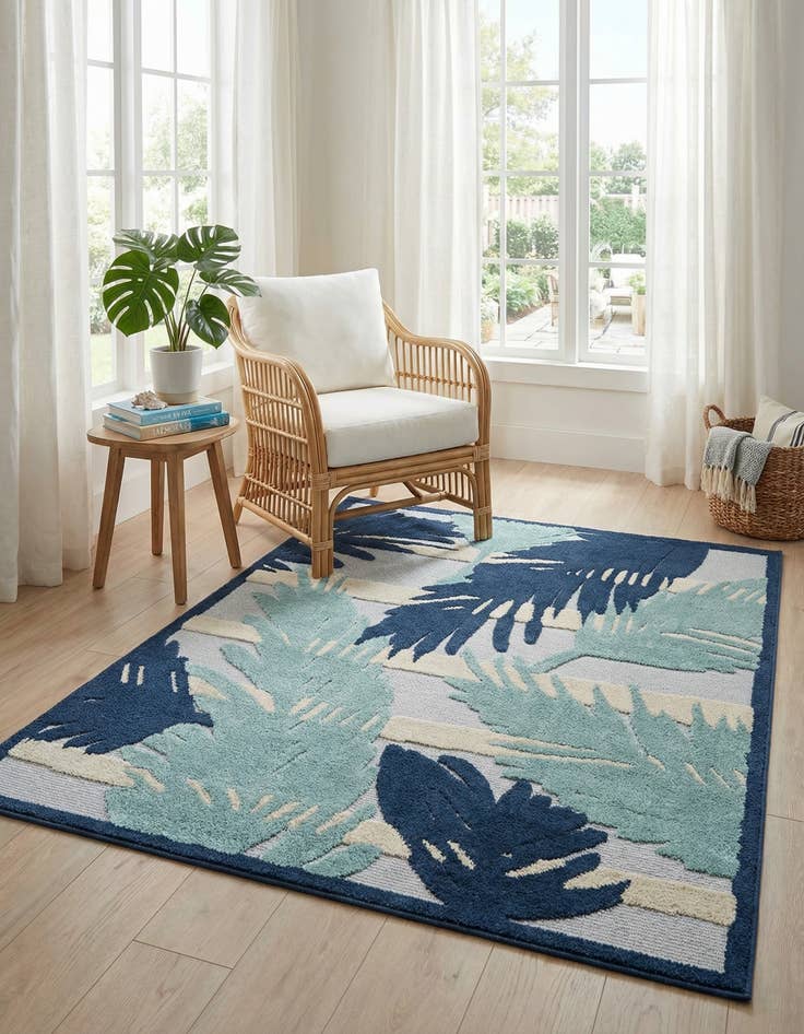 Detail image of 4' x 6' Easy-Clean Aruba Indoor / Outdoor Rug