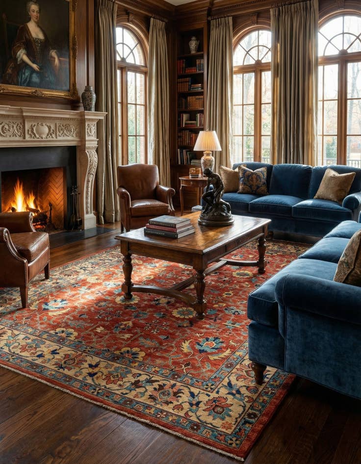 Detail image of  7' 3 x 9' 7 Sara Wool Rug