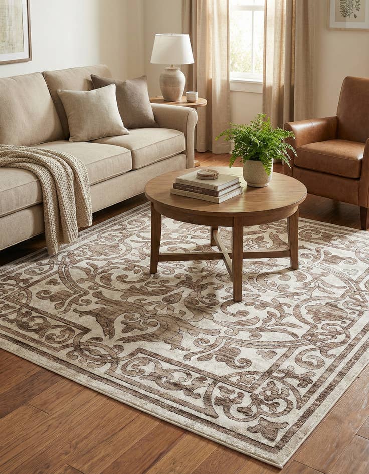 Detail image of 6' x 6' Hermitage Square Rug