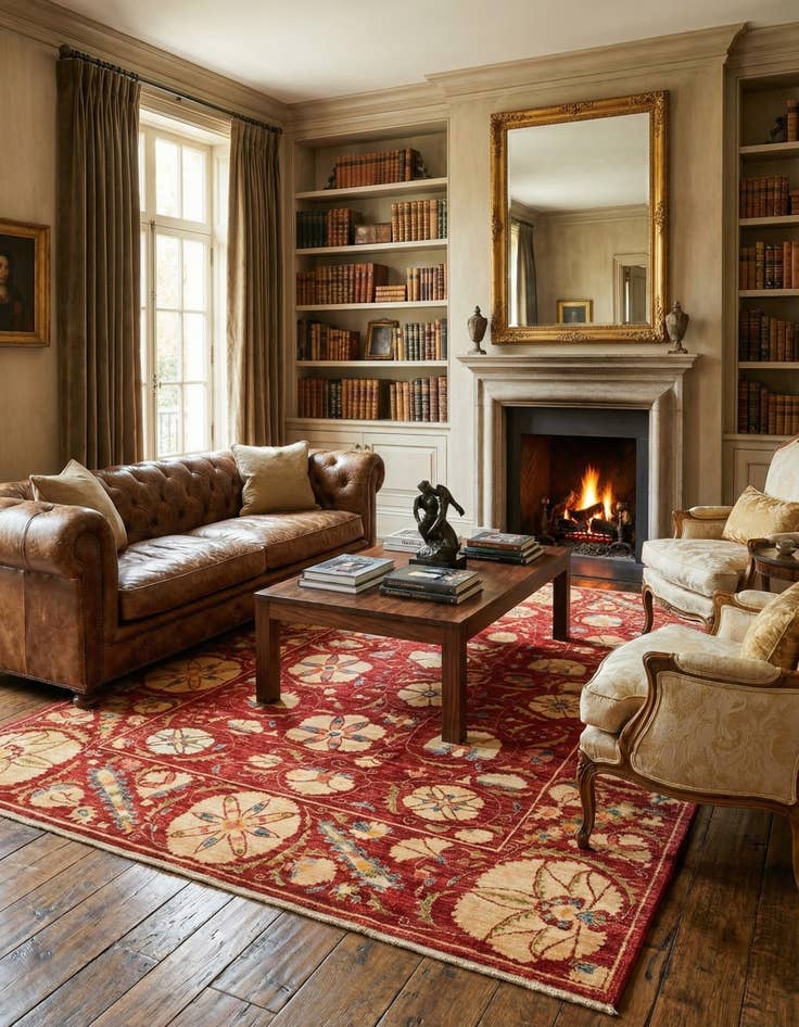 Detail image of 5' 8 x 8' 1  Hand Knotted Ariana Ziegler Oriental Rug