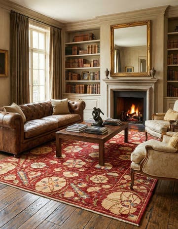 5' 8 x 8' 1 Hand Knotted Ariana Ziegler Oriental Rug