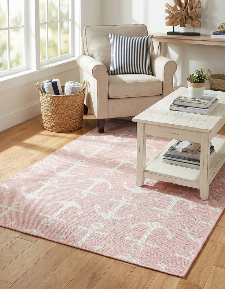 Detail image of  3' x 5' 3  Washable Coastal Indoor / Outdoor Rug