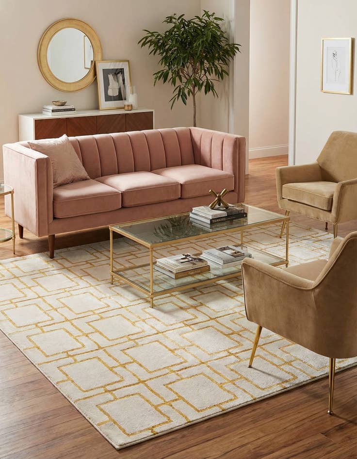 Detail image of  6' x 9'  Marilyn Monroe™ Glam Deco Rug