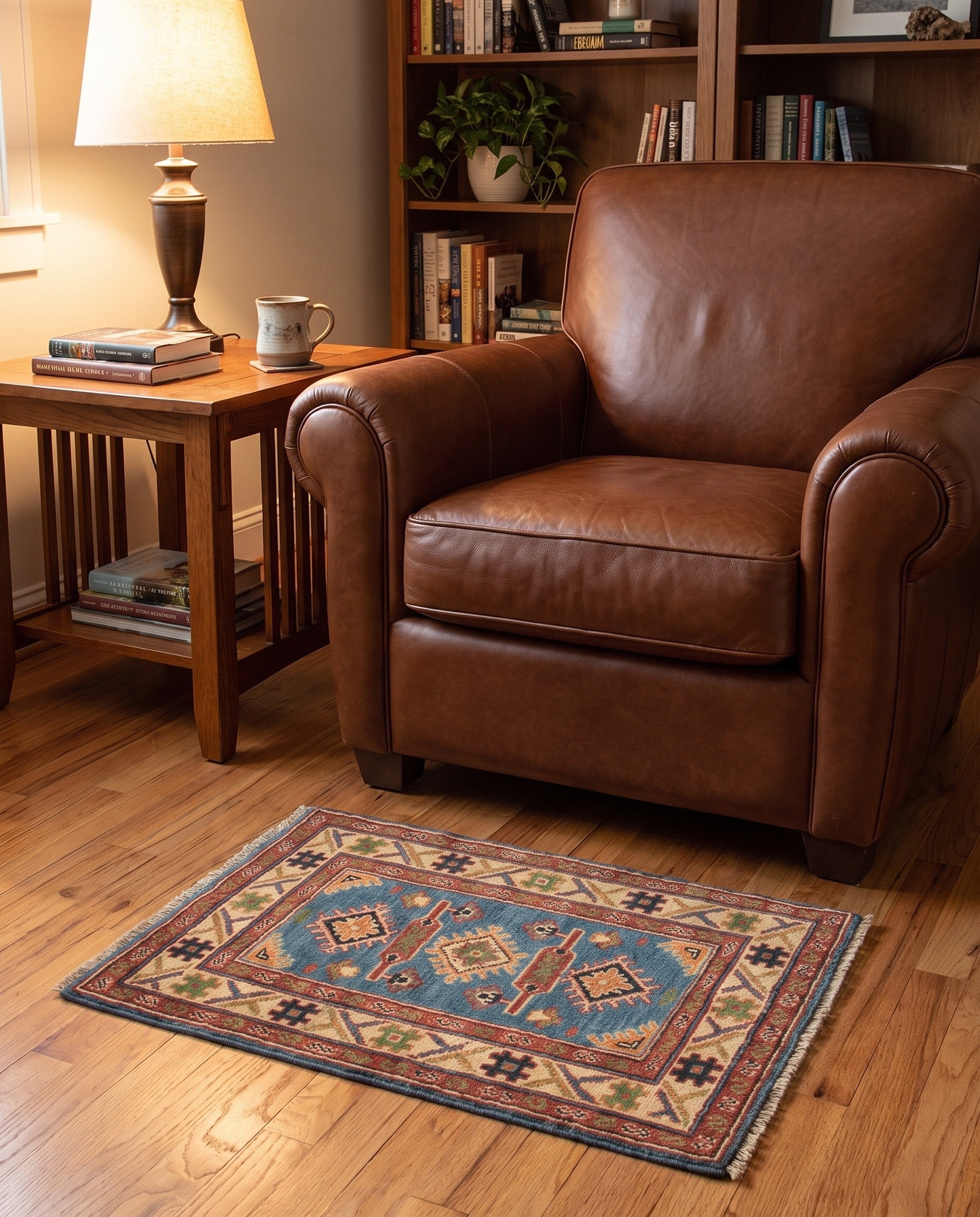 2' x 2' 10 Hand Knotted Kazak Rug