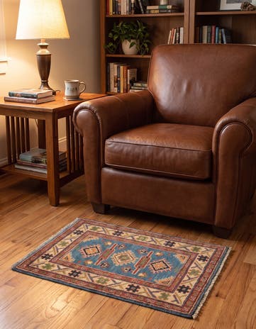 2' x 2' 10 Hand Knotted Kazak Rug