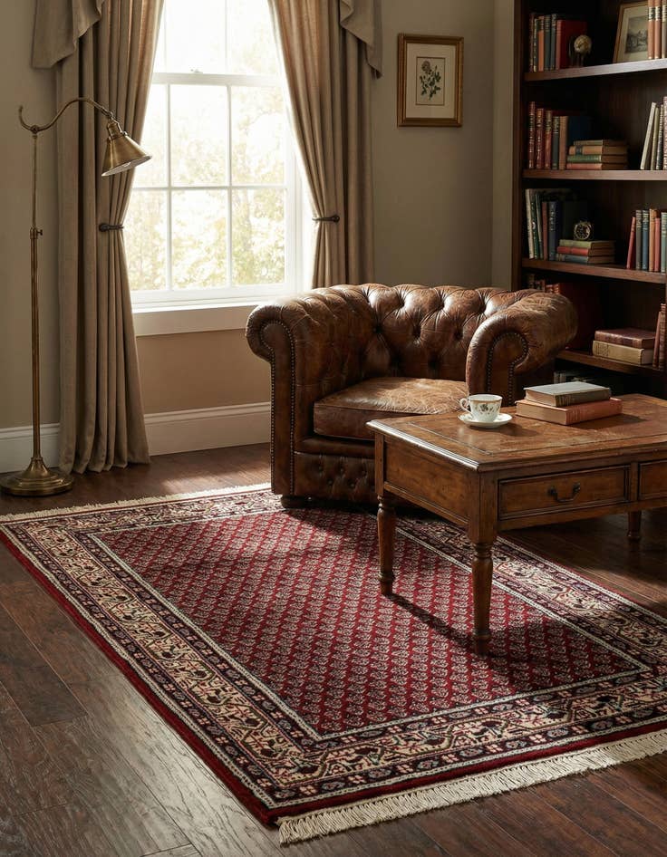 Detail image of  3' x 5' 5  Hand Knotted Mir Wool Rug