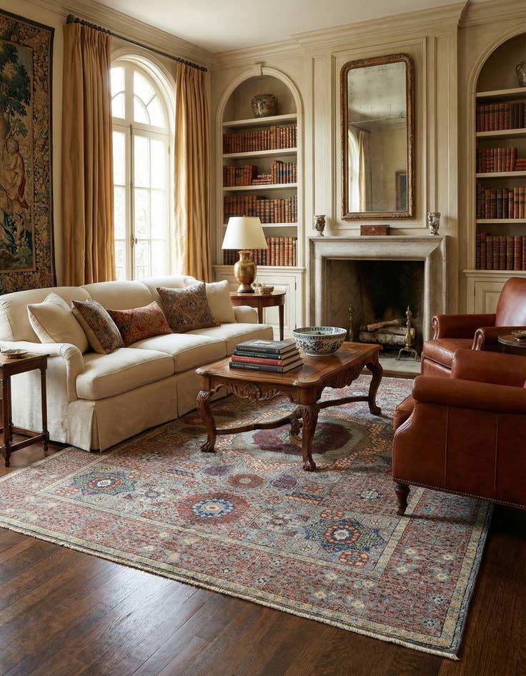 Detail image of 5' 1 x 7' 1  Hand Knotted Mamluk Rug