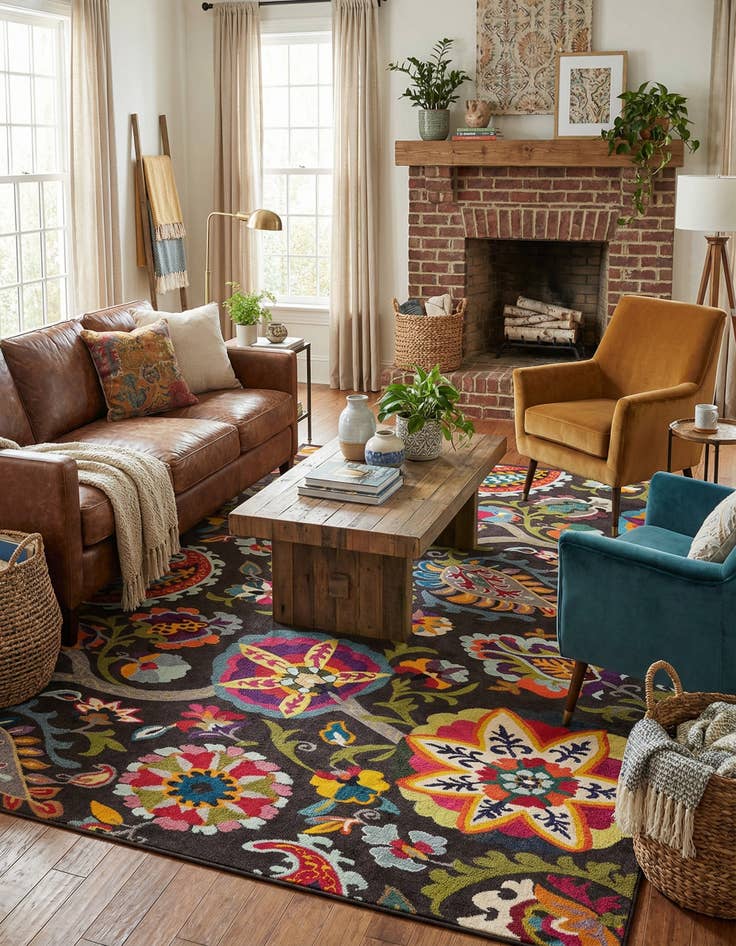 Detail image of 10' 6 x 16' 5  Washable Casablanca Rug