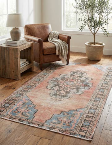 3' 5 x 6' 7 Hand Knotted Ultra Vintage Persian Wool Rug
