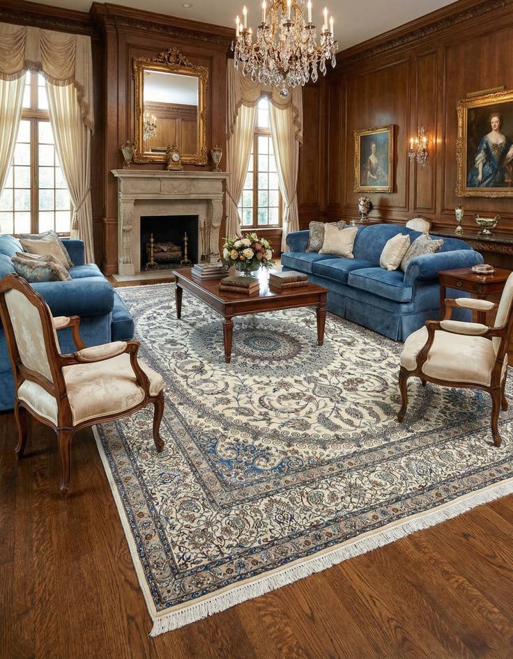 Detail image of 13' 1 x 15' 11 Nain Rug