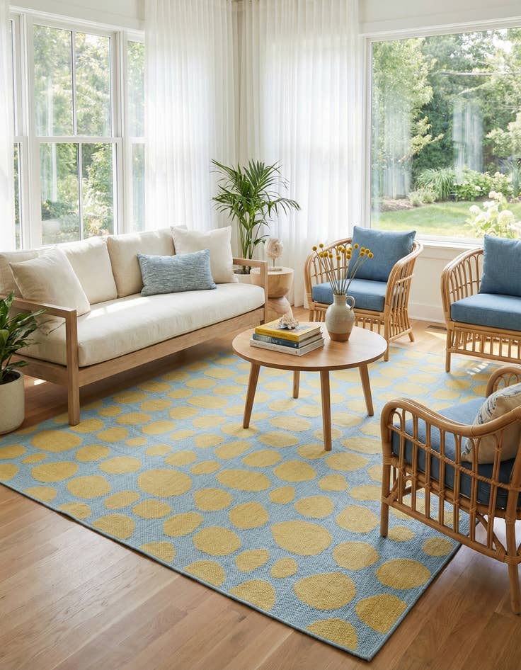 Detail image of 10' 8 x 10' 8  Washable Jill Zarin Cape Town Indoor / Outdoor Square Rug