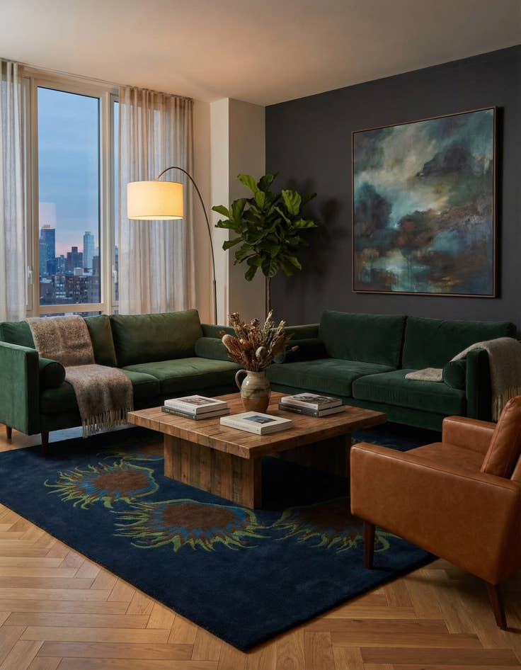 Detail image of 7' 5 x 7' 7 Luna Square Rug