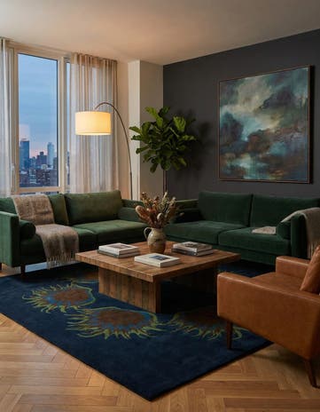 7' 5 x 7' 7 Luna Square Rug