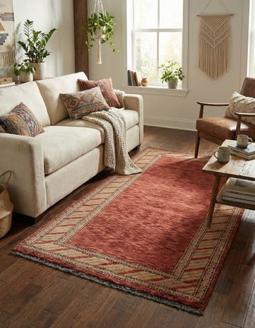 3' 3 x 5' 2 Hand Knotted Kashkuli Gabbeh Oriental Wool Rug