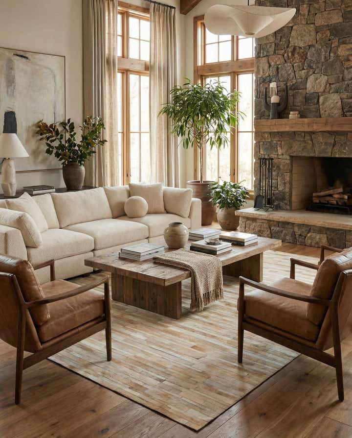 5' x 8' Cowhide Stocks Rug