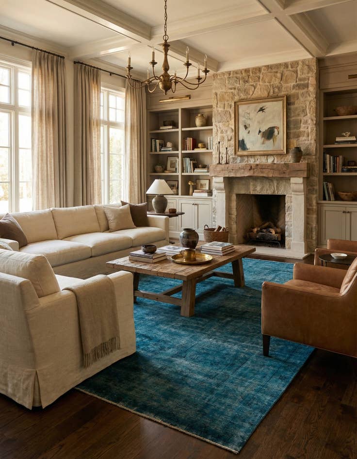 Detail image of 9' 4 x 12'  Hand Knotted Ultra Vintage Persian Wool Rug