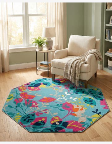 5' 3 x 5' 3 Azalea Octagon Rug
