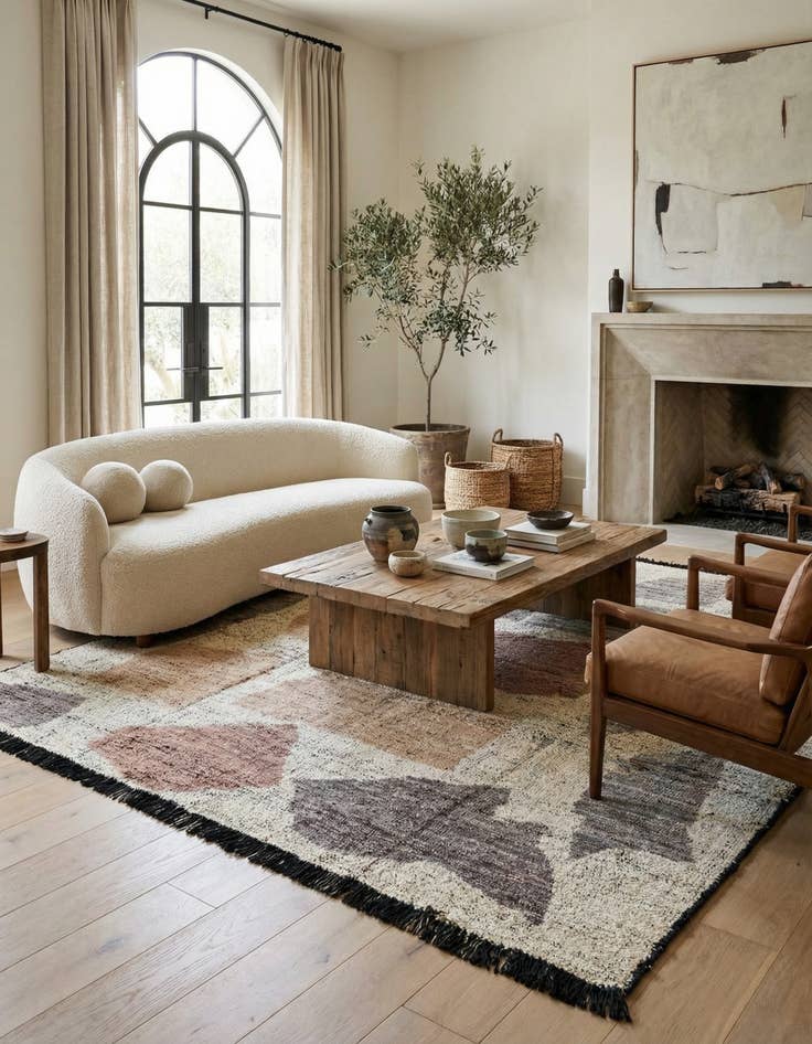 Detail image of 8' 5 x 9' 4  Hand Knotted Moroccan Wool Rug